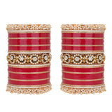 Traditional Bridal Chura with Gajra Kada by Leshya
