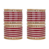 Traditional Bridal Chura with Stone Kada by Leshya (Plus size)