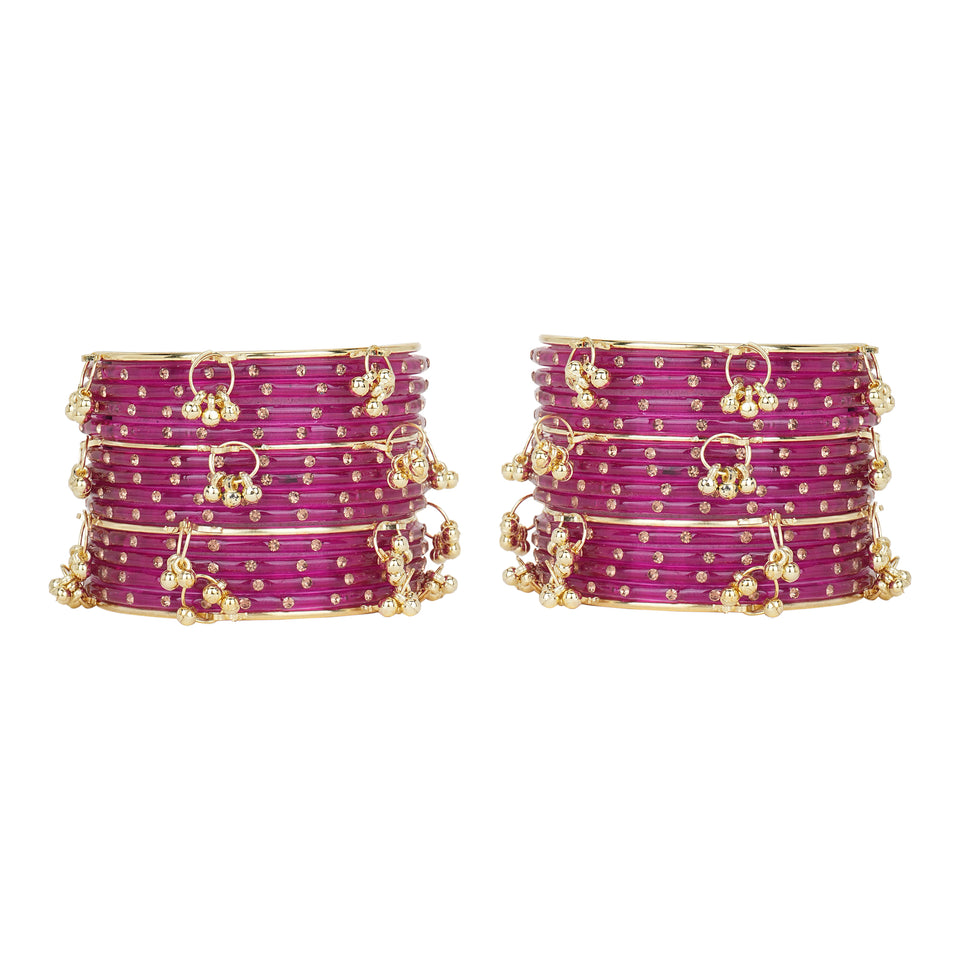 Kashmiri Ghungroo with Glass bangles by Leshya
