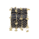 Kashmiri Ghungroo with Glass bangles by Leshya