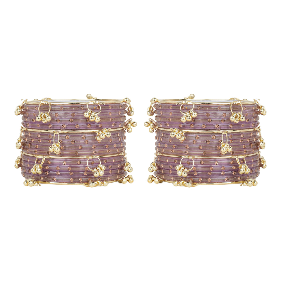 Kashmiri Ghungroo with Glass bangles by Leshya