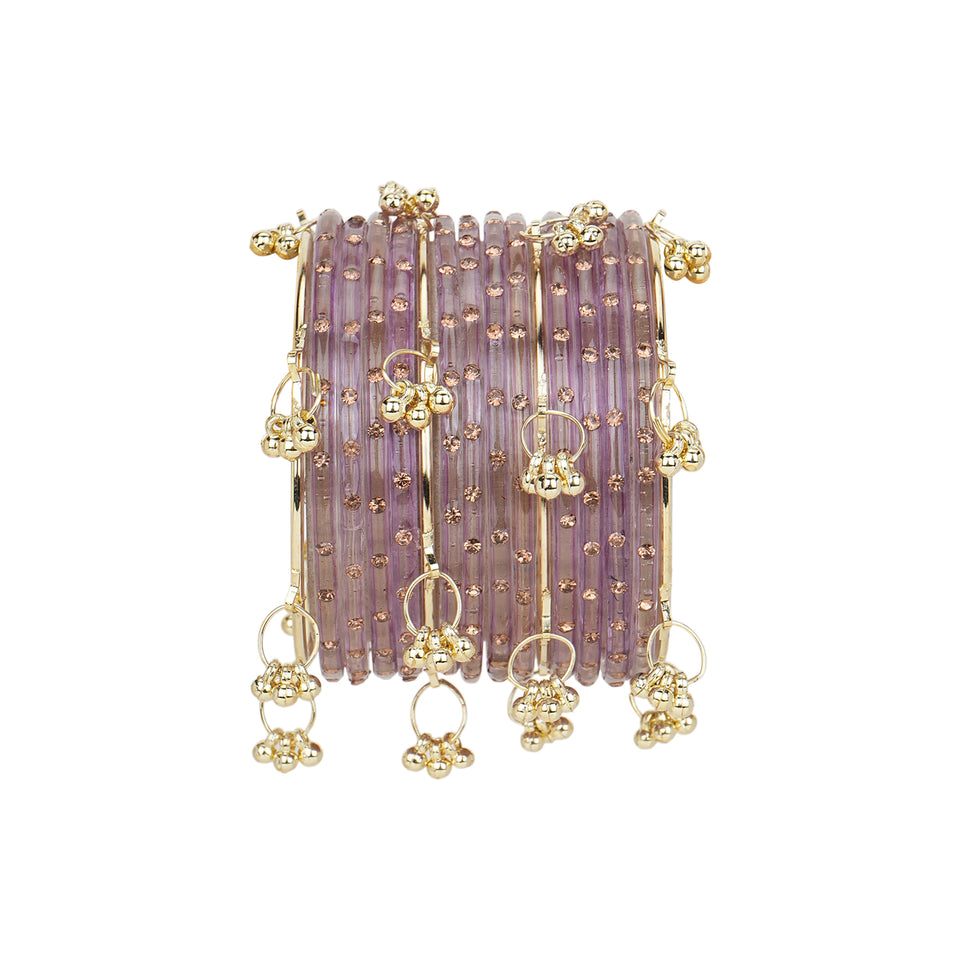 Kashmiri Ghungroo with Glass bangles by Leshya