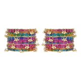 Kashmiri Ghungroo with Glass bangles by Leshya