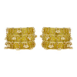 Kashmiri Ghungroo with Glass bangles by Leshya