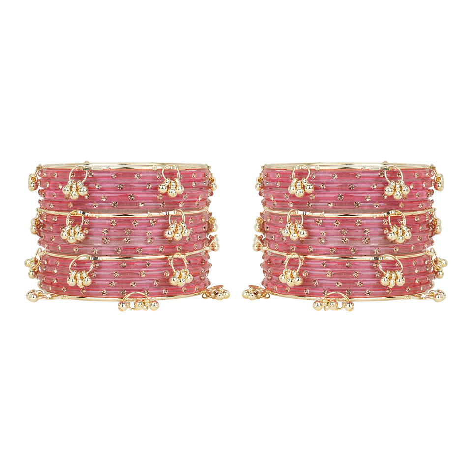 Kashmiri Ghungroo with Glass bangles by Leshya