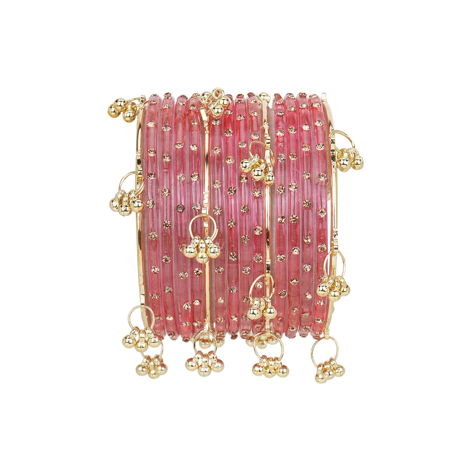 Kashmiri Ghungroo with Glass bangles by Leshya
