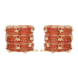 Kashmiri Ghungroo with Glass bangles by Leshya