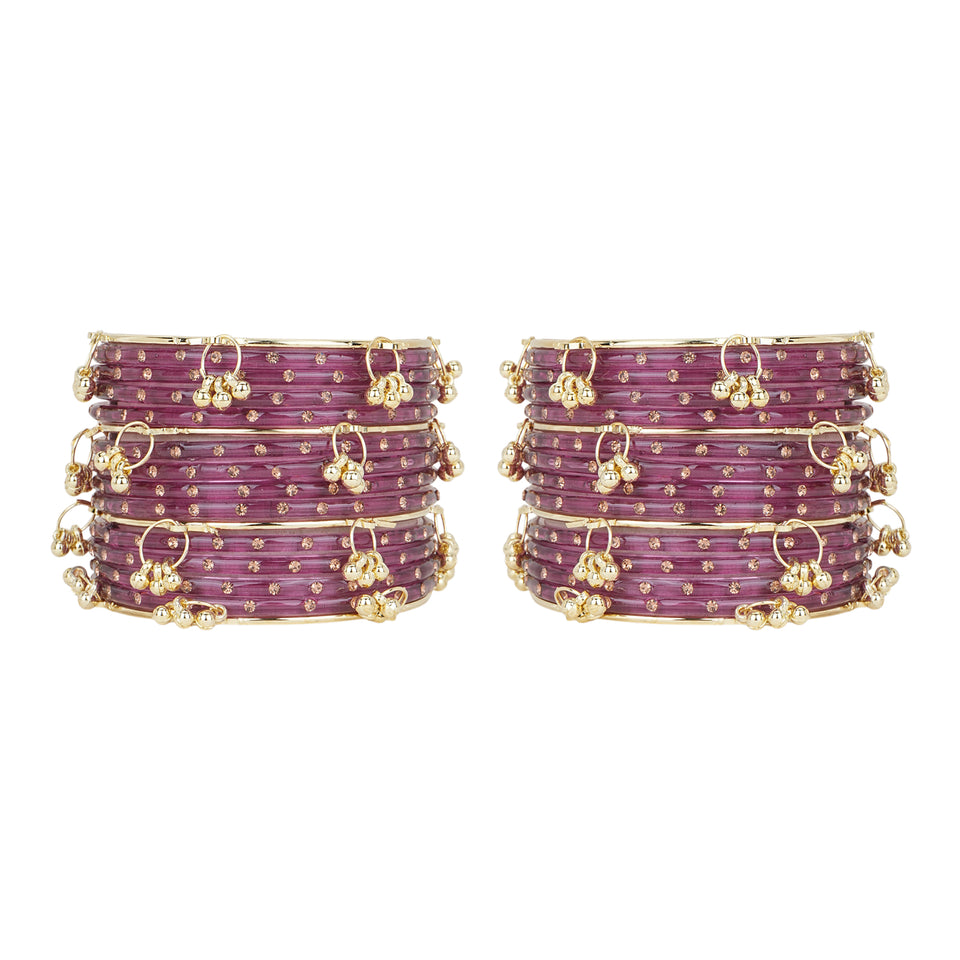 Kashmiri Ghungroo with Glass bangles by Leshya