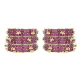 Kashmiri Ghungroo with Glass bangles by Leshya