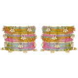 Kashmiri Ghungroo with Glass bangles by Leshya