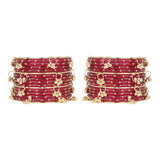Kashmiri Ghungroo with Glass bangles by Leshya