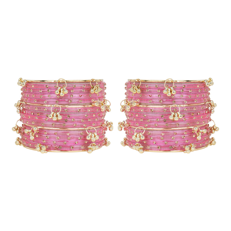 Kashmiri Ghungroo with Glass bangles by Leshya