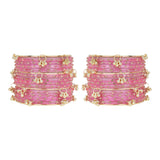Kashmiri Ghungroo with Glass bangles by Leshya