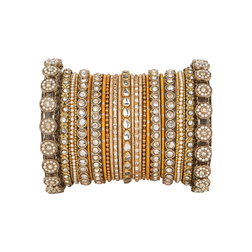 Traditional Style Bangle set for two hands by Leshya