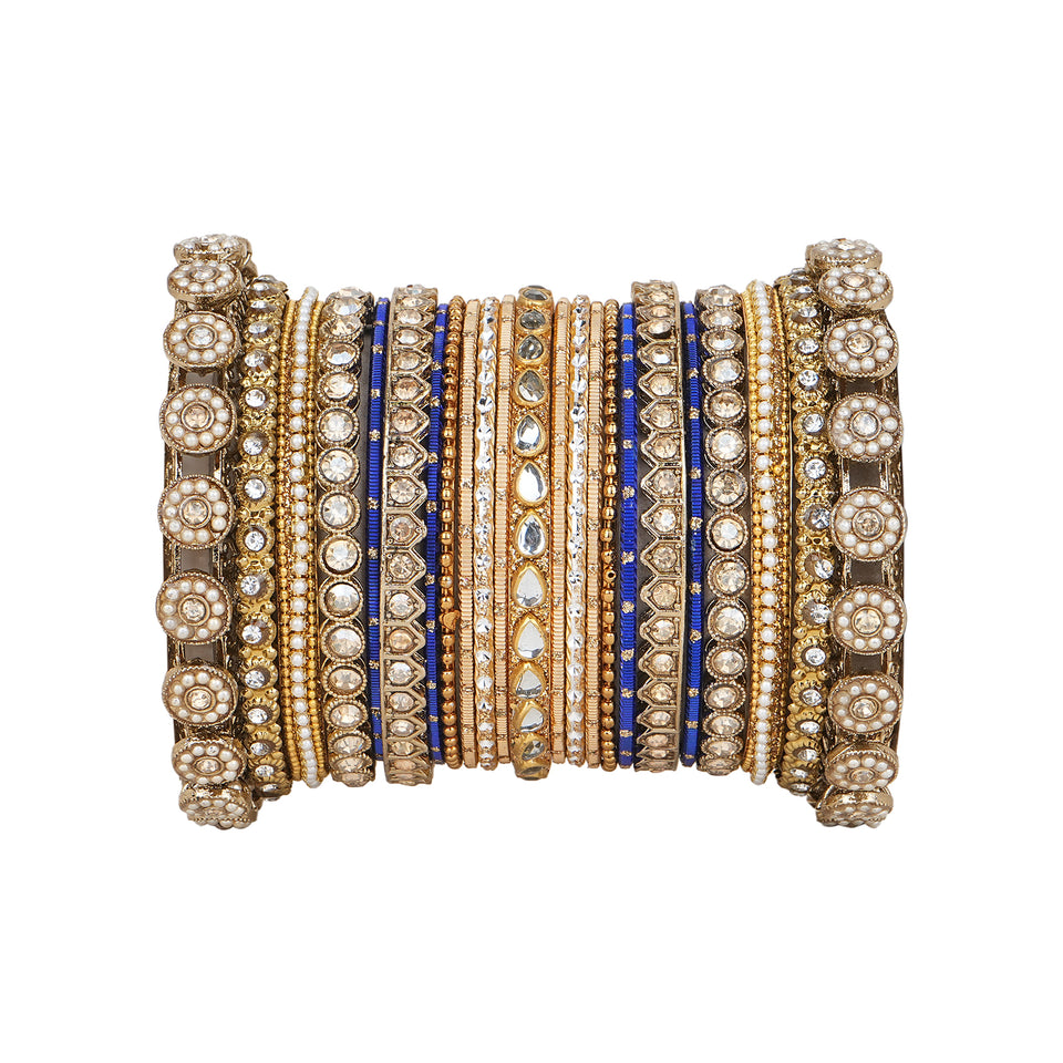 Traditional Style Bangle set for two hands by Leshya