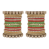 Traditional Style Bangle set for two hands by Leshya