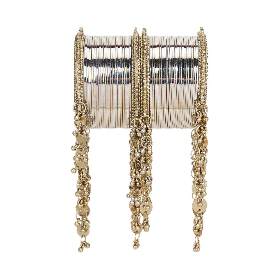 Waterfall Latkan Bangle set by Leshya for both hands