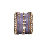 Bridal Jhumki Style Bangle set for two hands by Leshya (Glass)