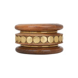 Modern Wooden Bangle Stack by Leshya