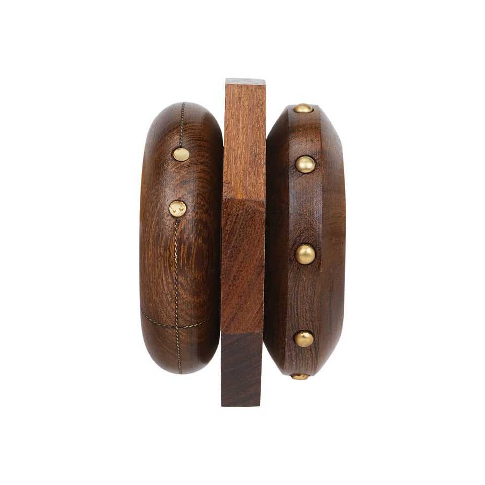 Modern Wooden Bangle Stack by Leshya