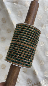 Elegant Colored Thread Bangle Set