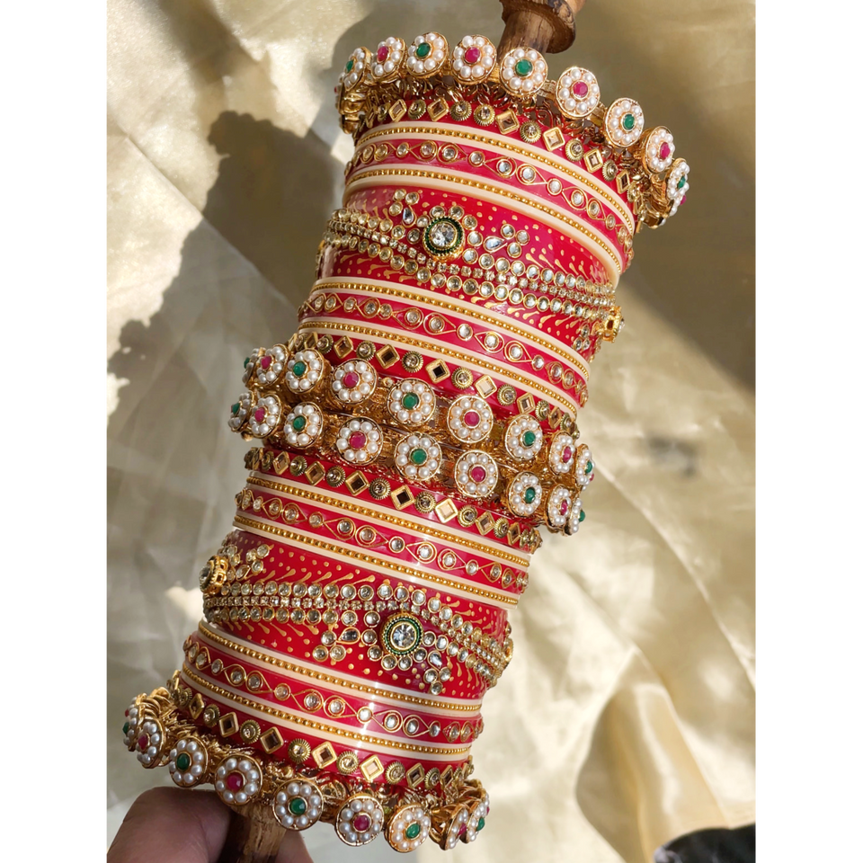 Traditional Rajasthani Bridal Chura by Leshya