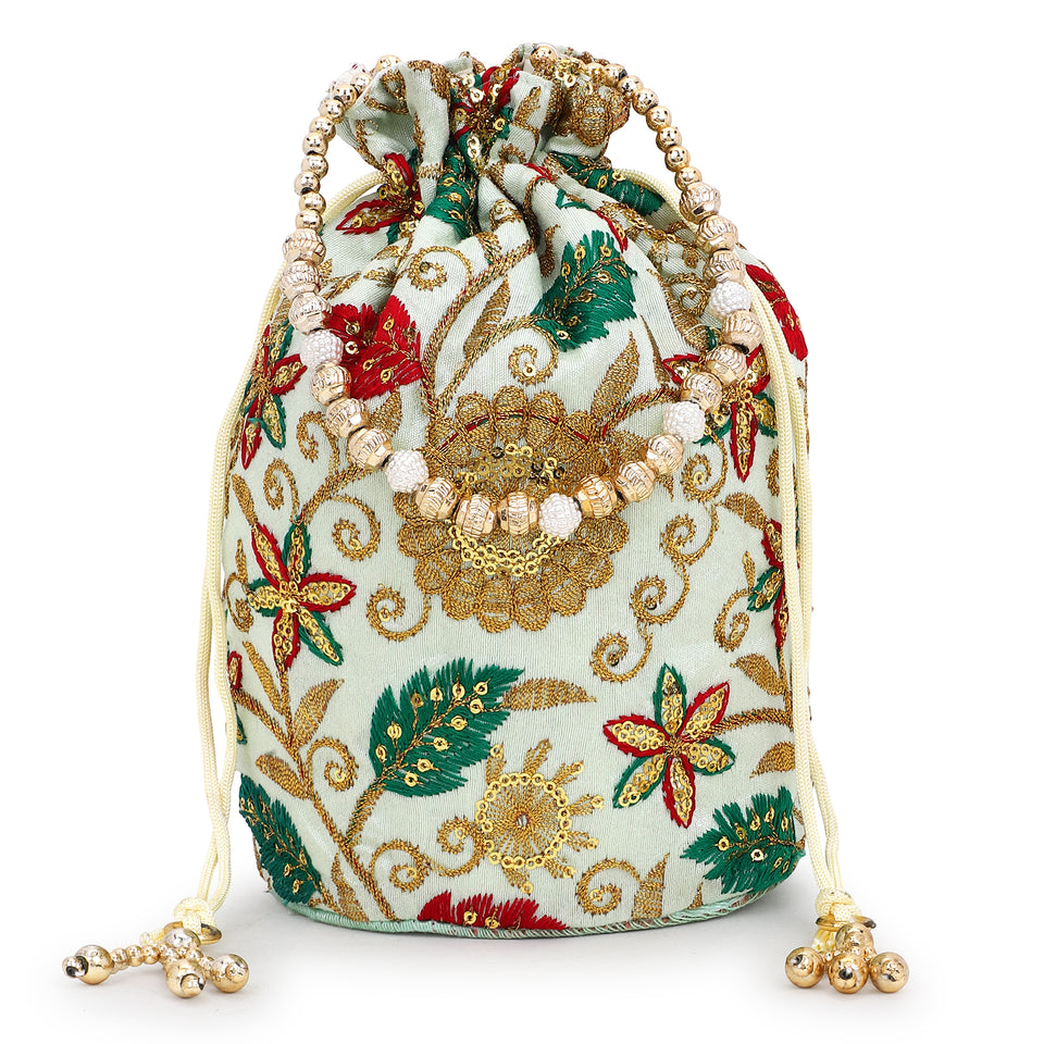 Beautiful Printed Potli by Leshya