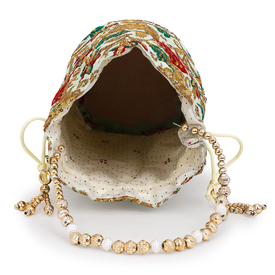 Beautiful Printed Potli by Leshya