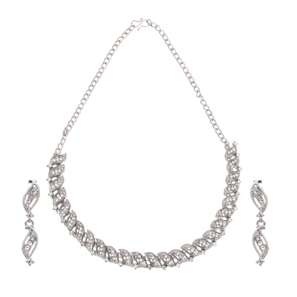 Oxidized Partywear Necklace with Earring by Leshya (Copy)