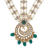 Bridal Kundan Maatha Patti with Maang Tikka for Women by Leshya