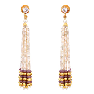 Beaded Jewelery Choker Set with Earring by Leshya