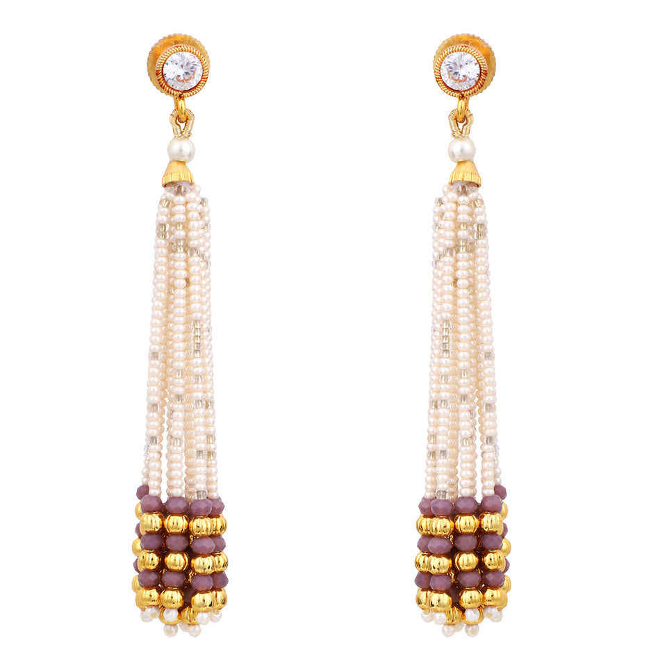 Beaded Jewelery Choker Set with Earring by Leshya