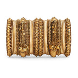 Set of 27 Thread Jhumki bangle set by Leshya