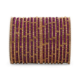 Elegant Colored Thread Bangle Set