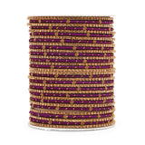 Elegant Colored Thread Bangle Set