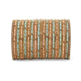 Elegant Colored Thread Bangle Set