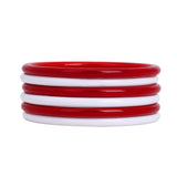 Set of 6 Multicoloured Handpainted Bracelets by Leshya