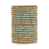 Elegant Colored Thread Bangle Set