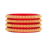 Set of 4 Golden Dailywear Bracelets by Leshya