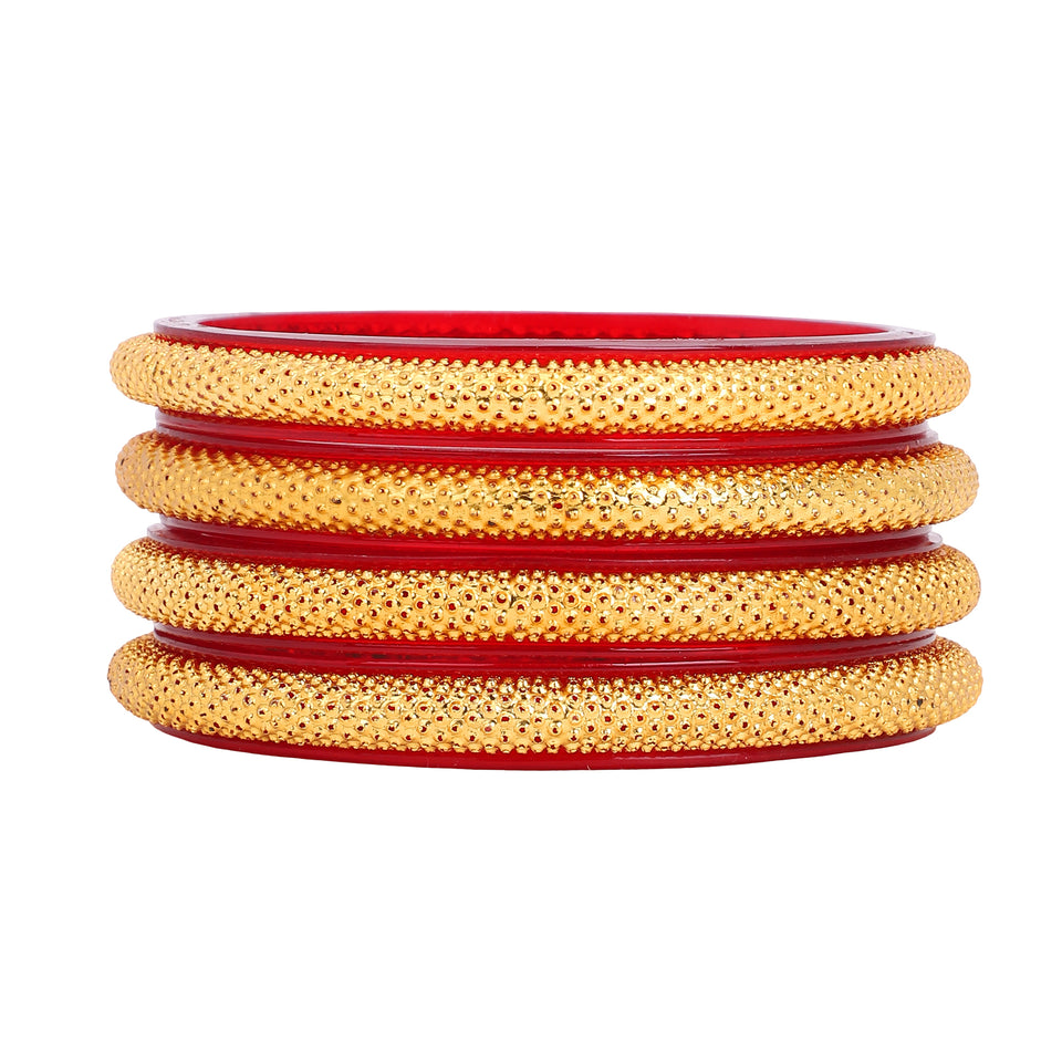 Set of 4 Golden Dailywear Bracelets by Leshya