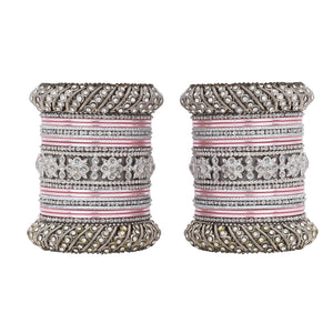 Silver Pacheli Bangle set by Leshya