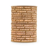 Elegant Colored Thread Bangle Set