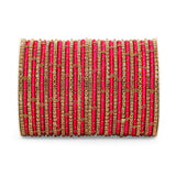 Elegant Colored Thread Bangle Set