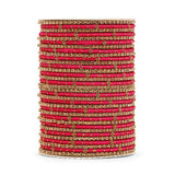 Elegant Colored Thread Bangle Set