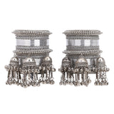 Silver Jhumki Bridal Bangle set by Leshya