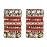 Bridal Chura with Ambi shaped Kundan Kada