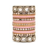 Bridal Chura with Ambi shaped Kundan Kada