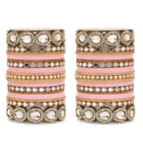 Bridal Chura with Ambi shaped Kundan Kada