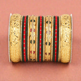 Set of 19 Gold Guarantee bangle set by Leshya