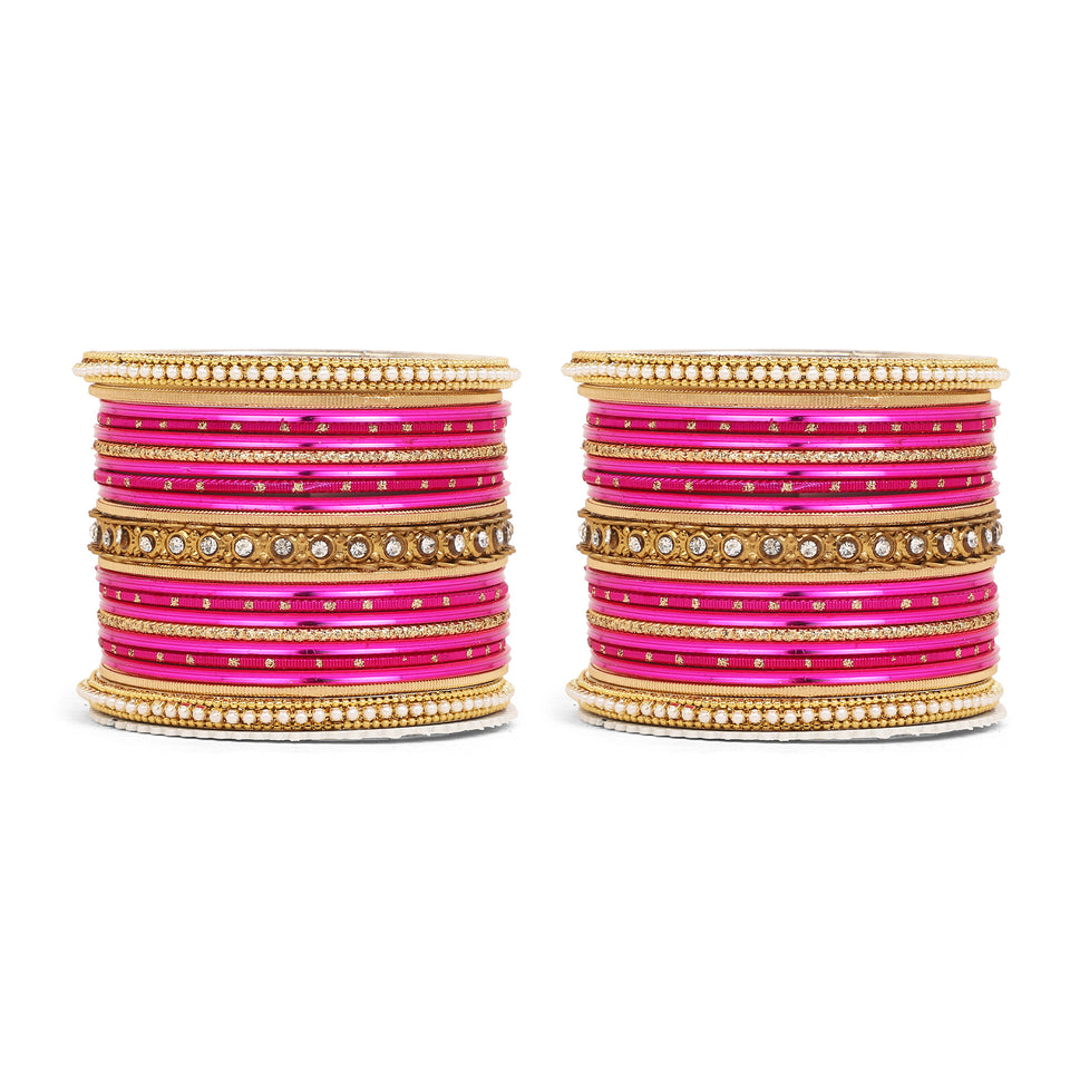 Multicoloured  Bangle set for two hands by Leshya